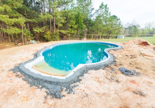 Pool Landscape Leveling in Auburn