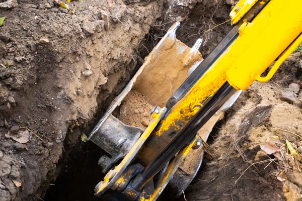 Downspout Trenching in Auburn