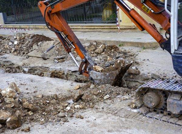 Gas Line Excavation in Auburn