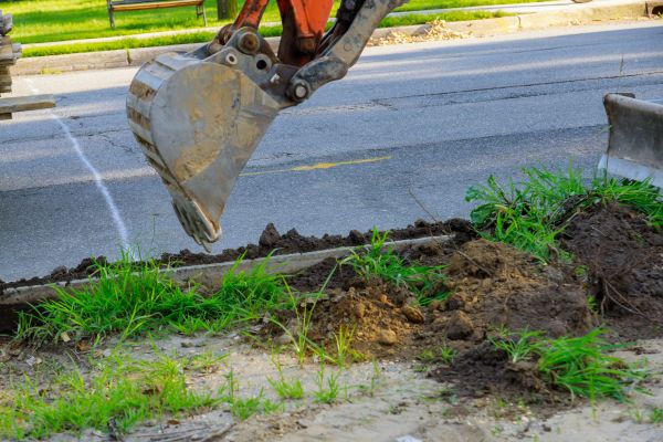 Sewer Line Trenching in Auburn
