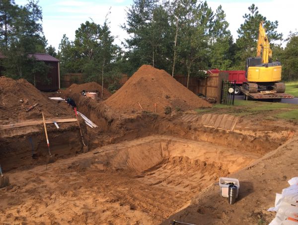 Pool Site Excavation in Auburn